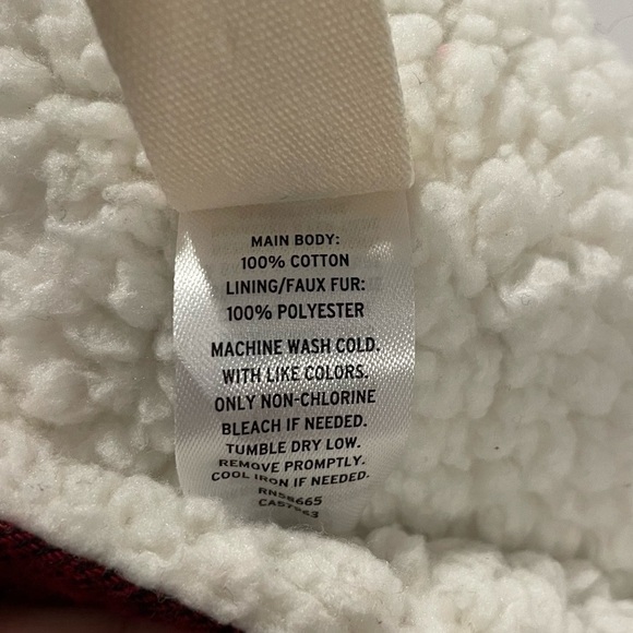 𝅺Tucker + Tate Trapper Hat Baby Toddler Boy Girl Buffalo Plaid Sherpa Lined EUC - Picture 7 of 7